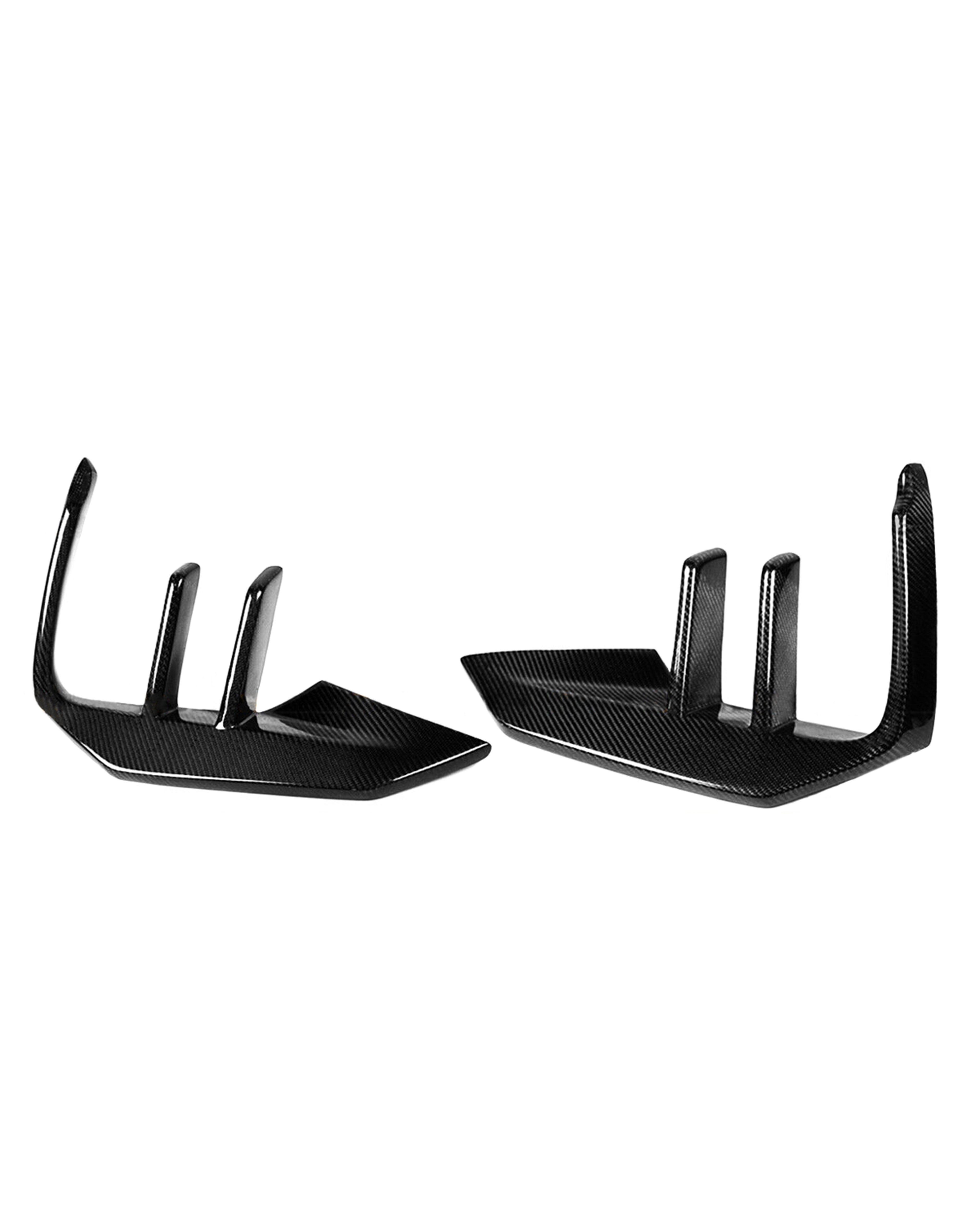 Carbon Fiber CTM-Style Front Bumper Air Duct Splitters – BMW F87 M2 Competition