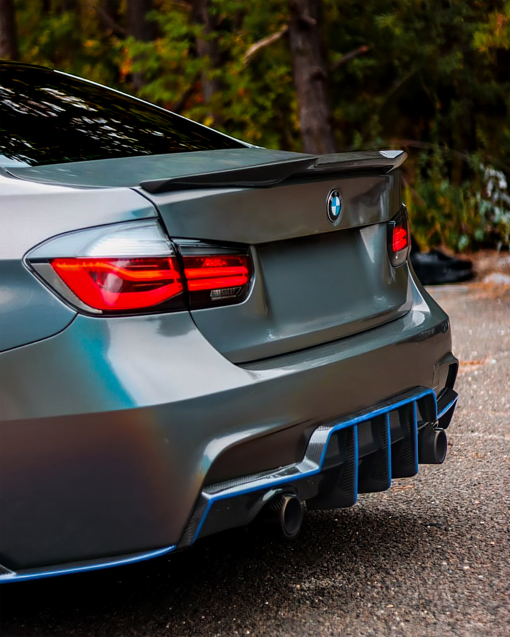 Signature Series Carbon Fiber Rear Diffuser – BMW F30 3 Series