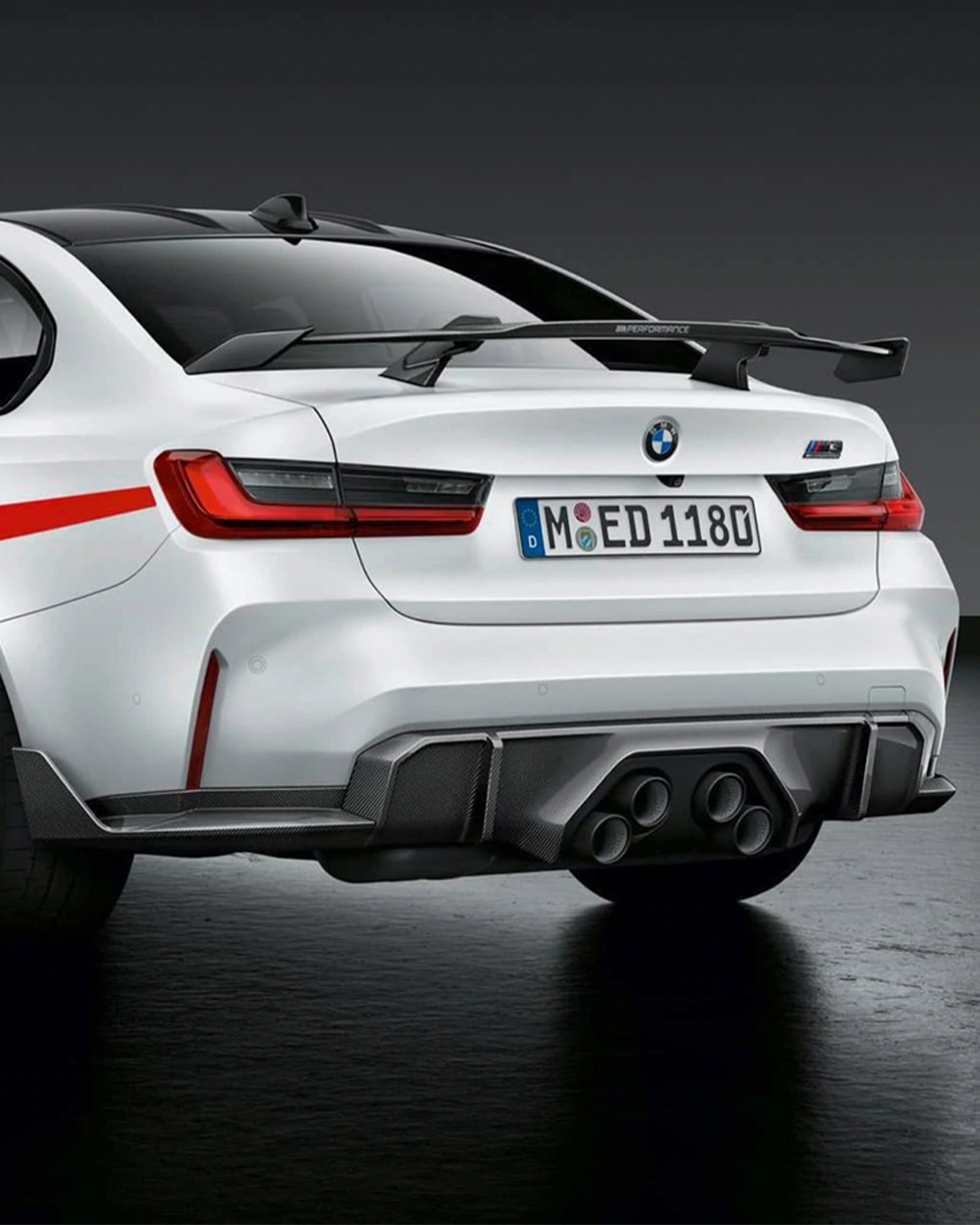 MP Style Dry Carbon Fiber Rear Diffuser Trim – BMW G80 M3 / G82 G83 M4